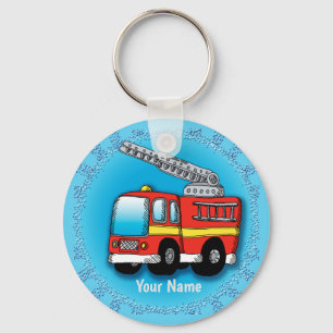 Putt Putt Firetruck  firefighter keychains