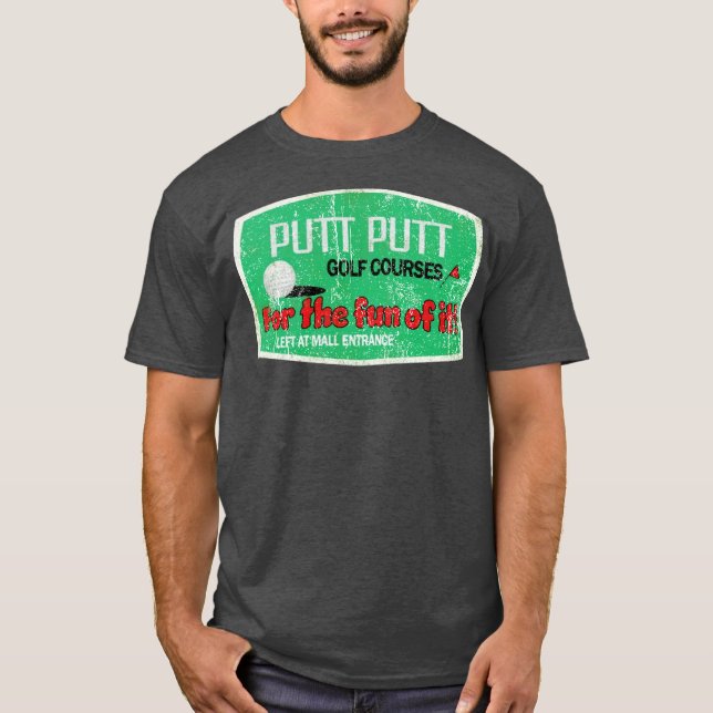 Putt Putt T-Shirt - Brockton, MA Retro Mini Golf V (Front)