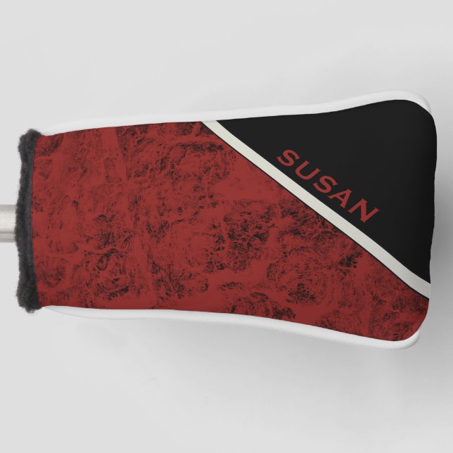 Putter Cover "Wood Red"  (Front)
