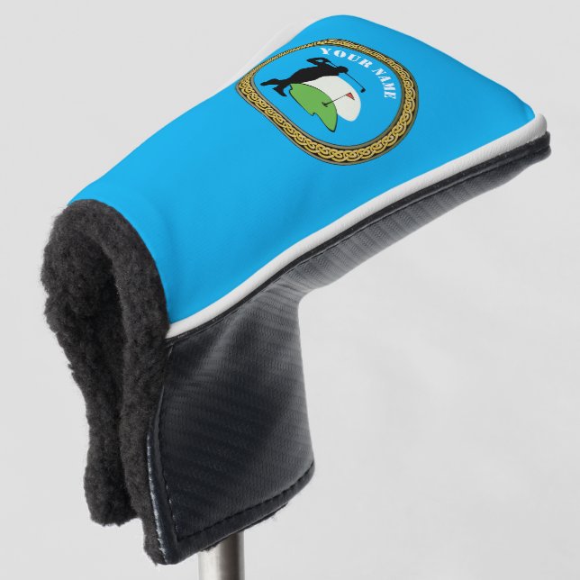Putter Head Cover - Add Name - Golfer (3/4 Front)