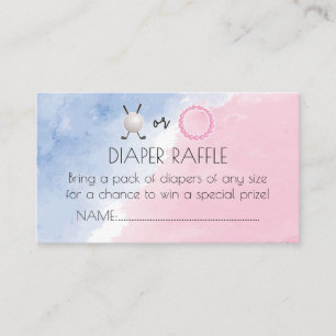 Putters or Pearls diaper raffle ticket Enclosure Card