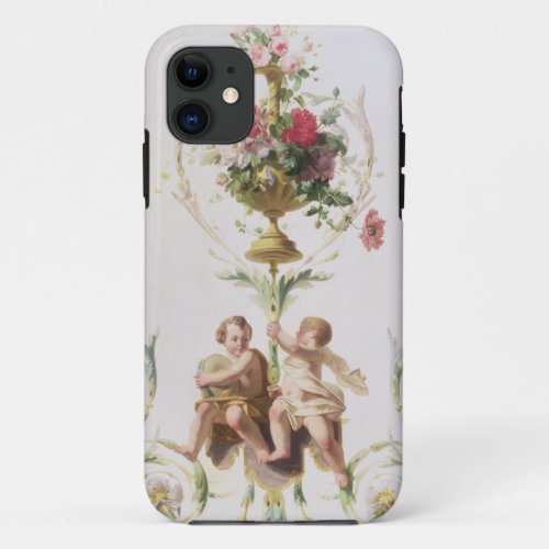 Putti amid swags of flowers and leaves iPhone 11 case