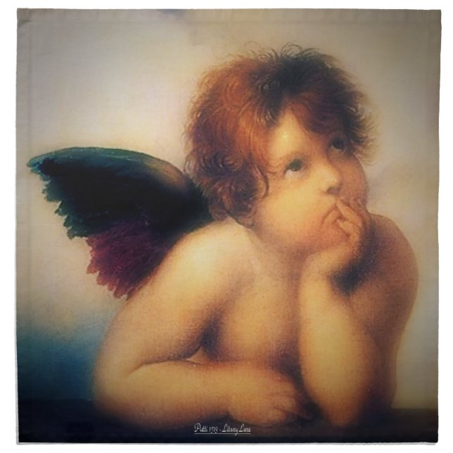 Putti Angel Cloth Napkin (Front)