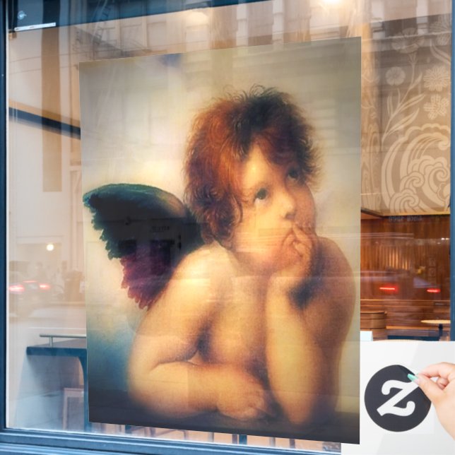 Putti Angel Window Cling (Cafe Window)