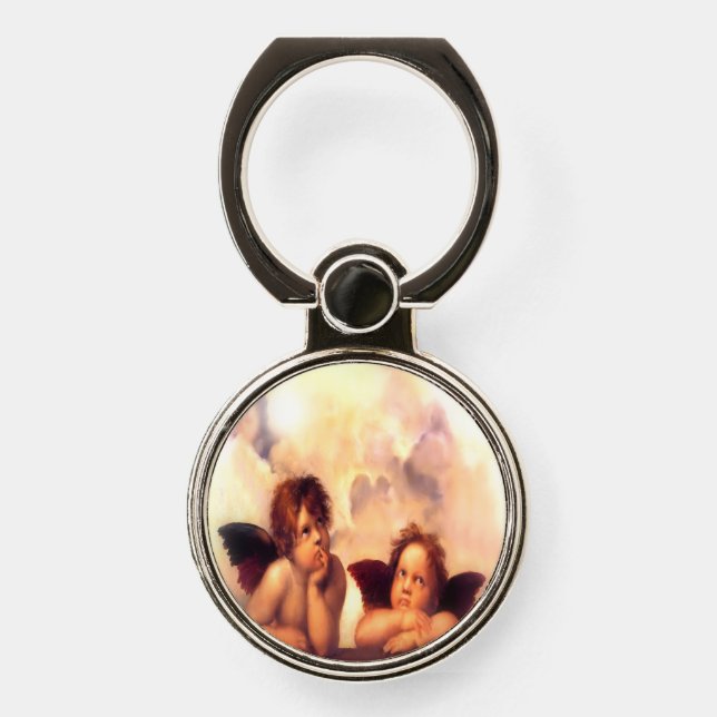 Putti Pair of Angels Phone Ring Stand (Front)