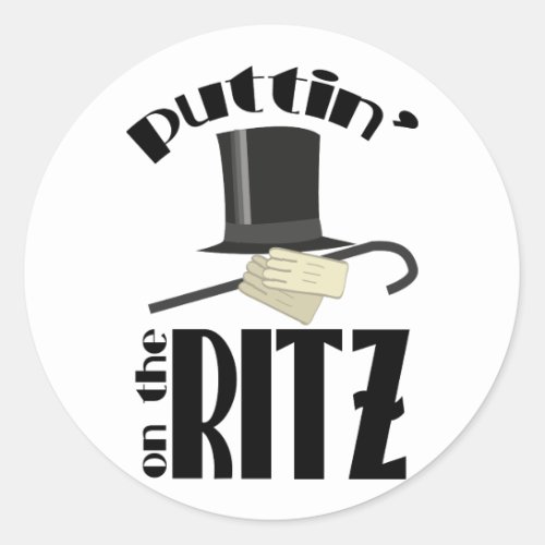 Puttin Ritz Classic Round Sticker