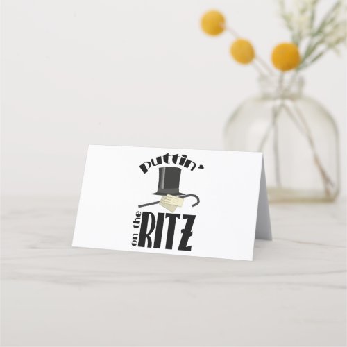 Puttin Ritz Place Card