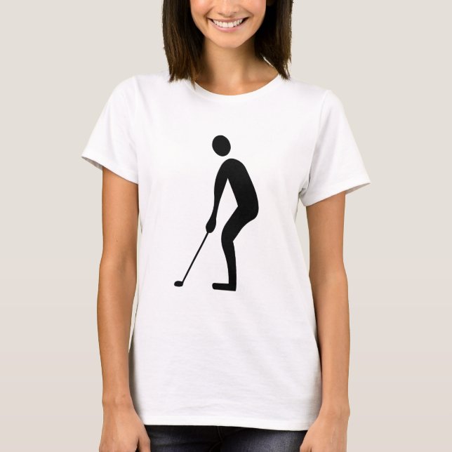 Putting - Black T-Shirt (Front)
