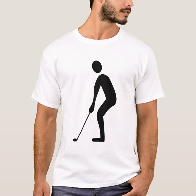 Putting - Black T-Shirt (Front)