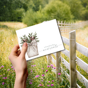 Putting Down New Roots Moving Announcement Postcard