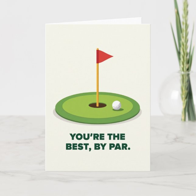 Putting Green Fathers Day Card (Front)