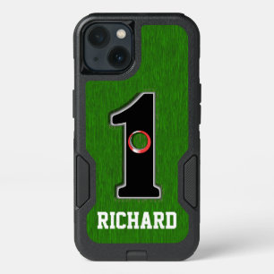 Putting Green Hole in One Lucky Golfer w/ Name iPhone 13 Case