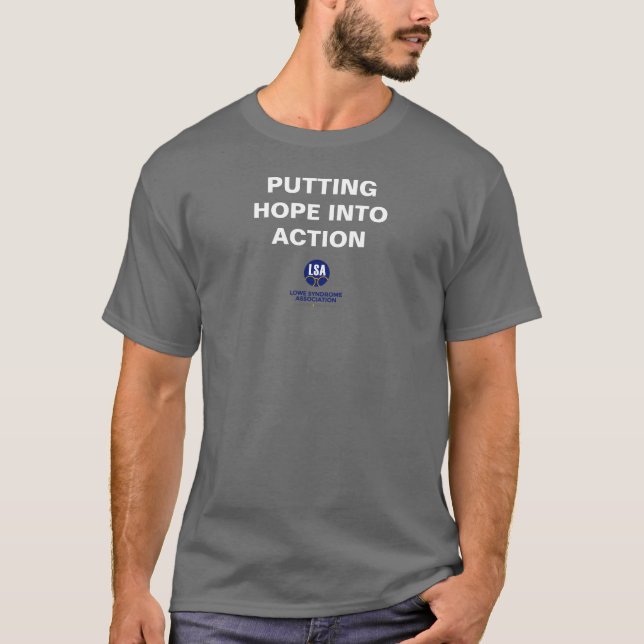 Putting Hope into Action - Basic Dark T-Shirt (Front)