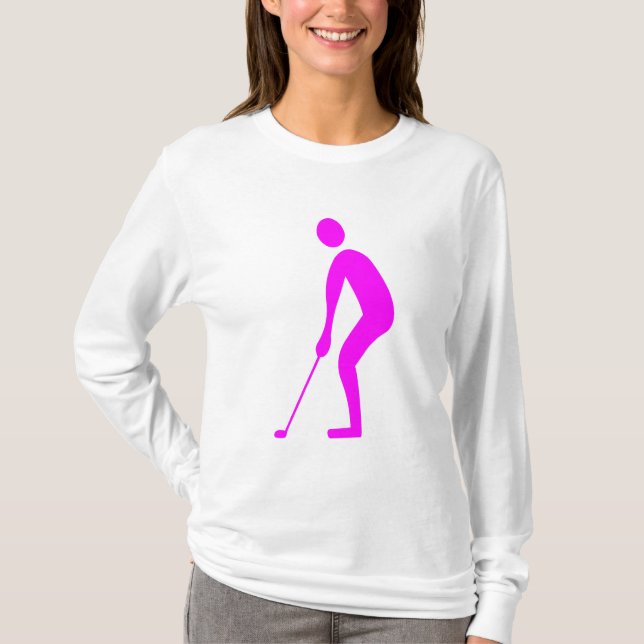Putting - Magenta T-Shirt (Front)
