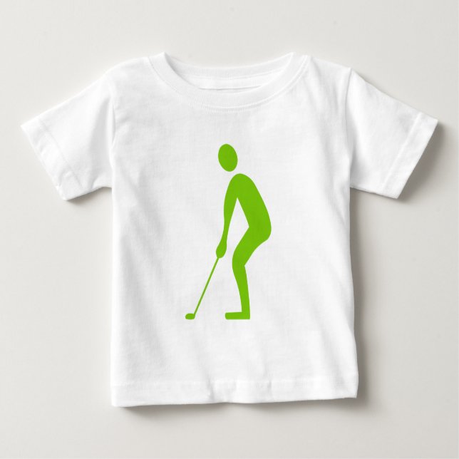 Putting - Martian Green Baby T-Shirt (Front)