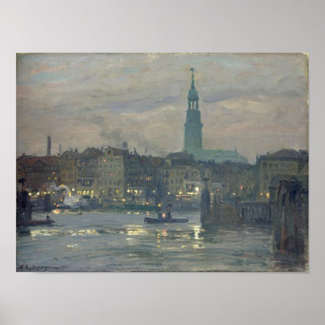 Putting on the Lights, 1904 Poster (Front)