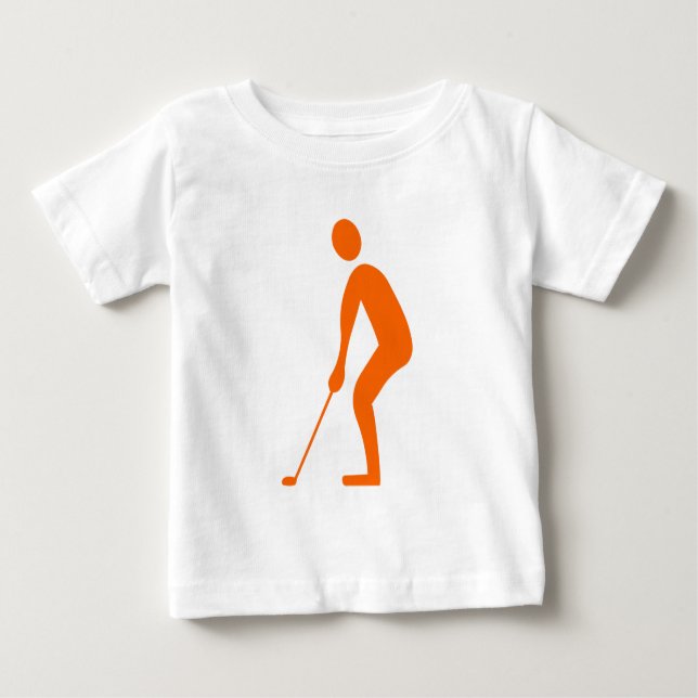 Putting - Orange Baby T-Shirt (Front)