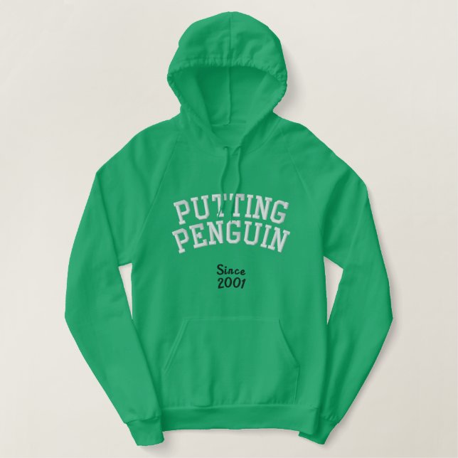 Putting Penguin Hoodie (Design Front)