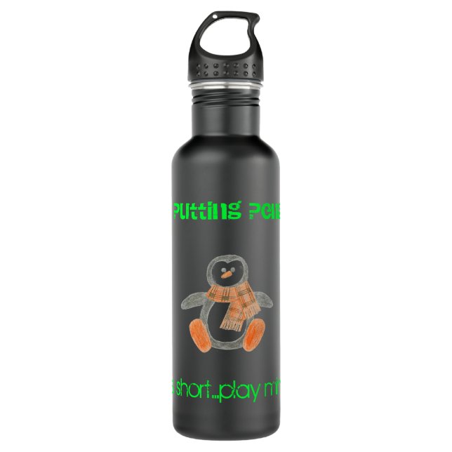 Putting Penguin Water Bottle (Front)