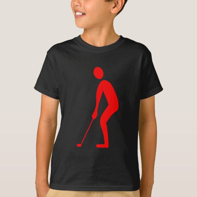 Putting - Red T-Shirt (Front)