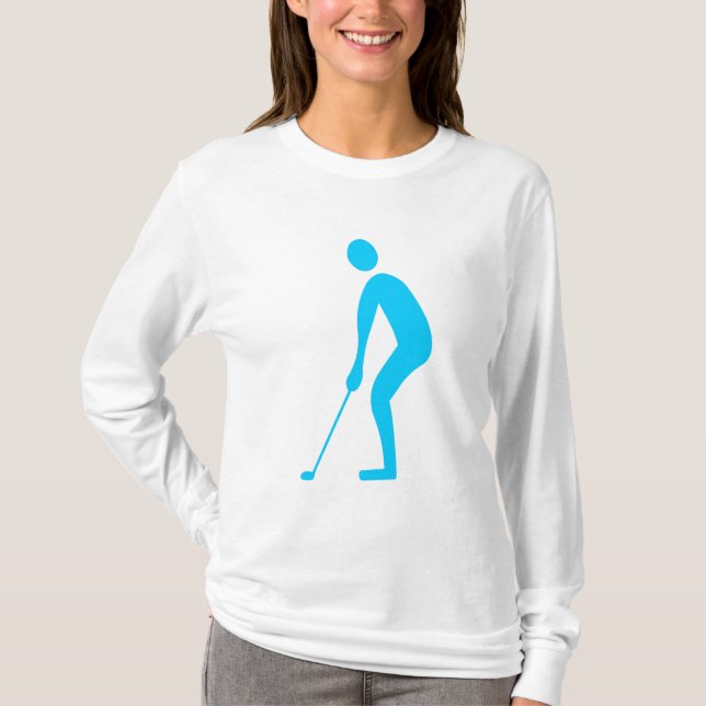 Putting - Sky Blue T-Shirt (Front)