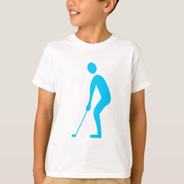 Putting - Sky Blue T-Shirt (Front)