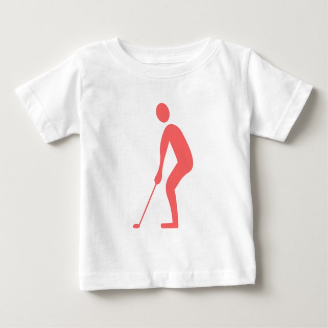 Putting - Tropical Pink Baby T-Shirt (Front)