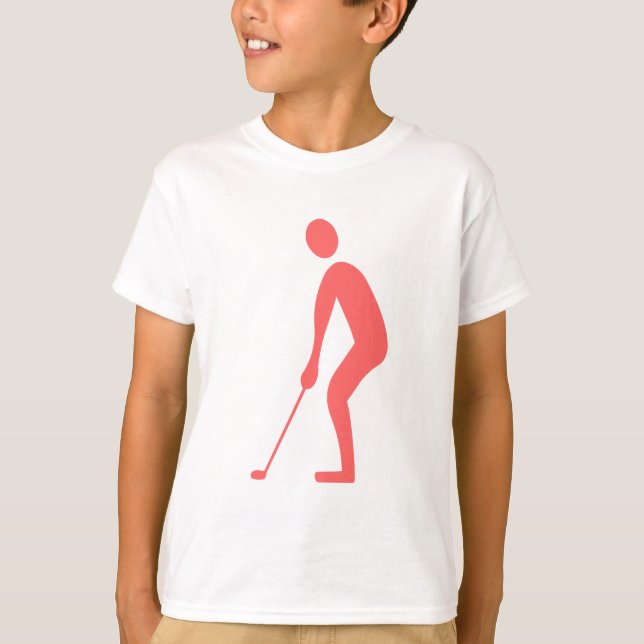 Putting - Tropical Pink T-Shirt (Front)