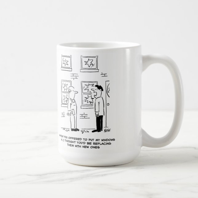 Putting Windows In. A Misunderstanding. Coffee Mug (Right)