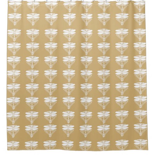 Putty Arts and Crafts Dragonflies Shower Curtain