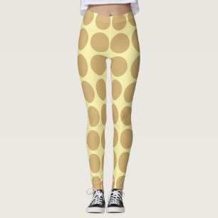 Putty Cream Neutral Dots Leggings