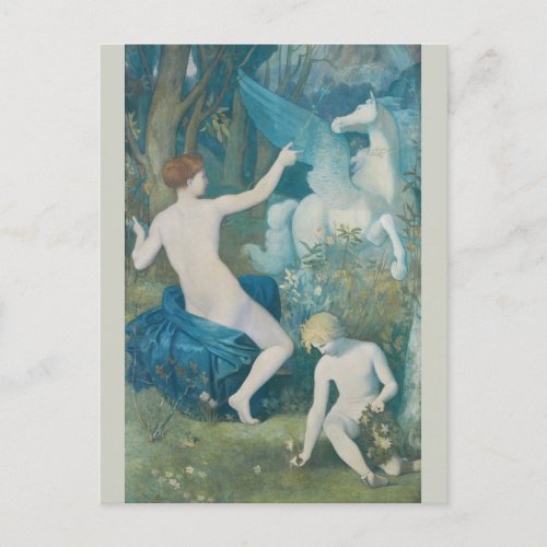 Puvis de Chavannes Fantasy CC0111 Dreamlike Postcard
