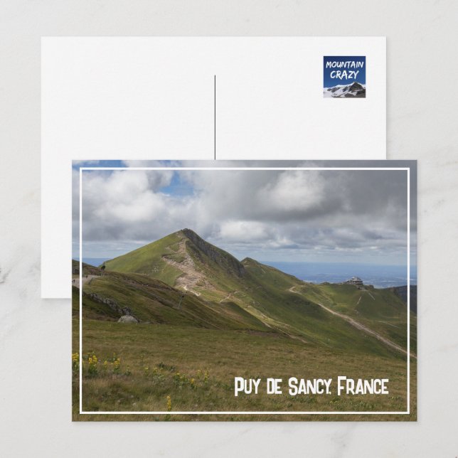 Puy de Sancy Volcanic Landscape, France Holiday Postcard (Front/Back)
