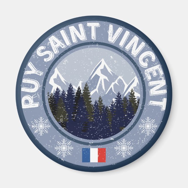 Puy Saint Vincent Station de ski Magnet (Front)