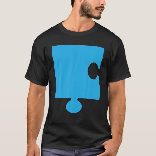 Puzzle 1 Easy Puzzle Pieces Couple Halloween Costu T_Shirt