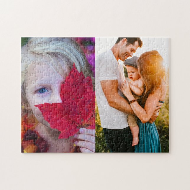 Puzzle 2 Photo Edge Print Personalized (Horizontal)