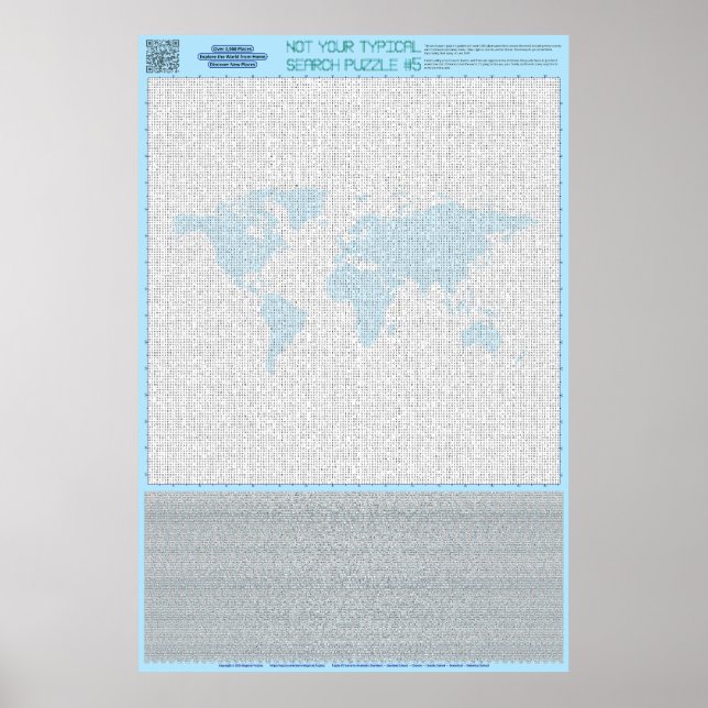 PUZZLE #5: Countries - Standard Poster (Front)