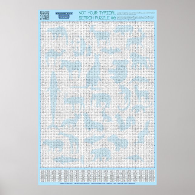 PUZZLE #6: Animal Groups - Chaotic Poster (Front)