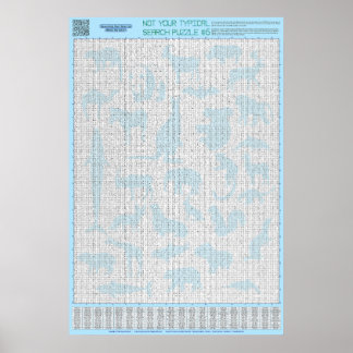 PUZZLE #6: Animal Groups - Standard Poster