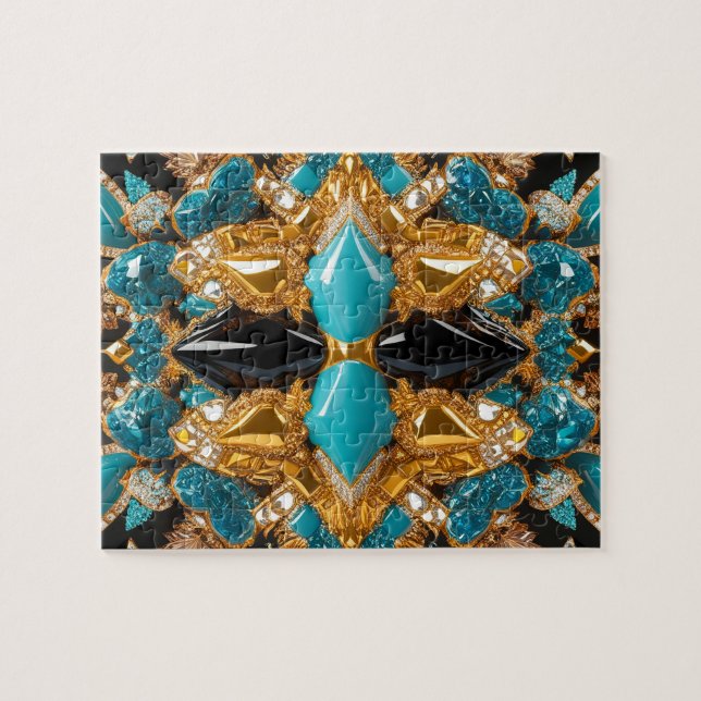 Puzzle abstract modern Design Bahamas Colors (Horizontal)
