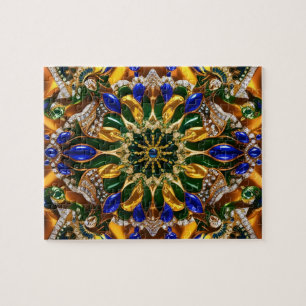 Puzzle abstract modern Design Brazil Colors