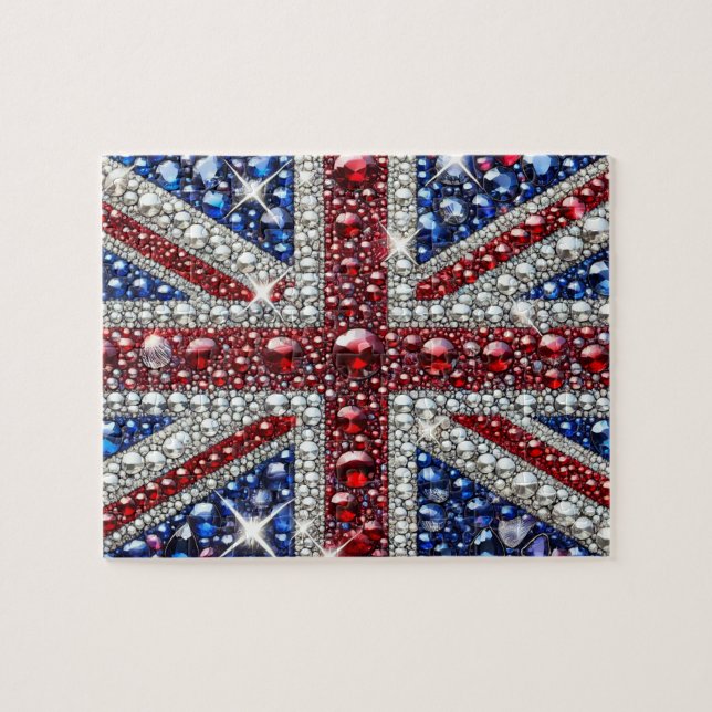 Puzzle abstract modern Design British Colors (Horizontal)
