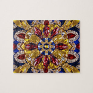 Puzzle abstract modern Design Colombia Colors