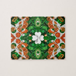 Puzzle abstract modern Design Ireland Colors