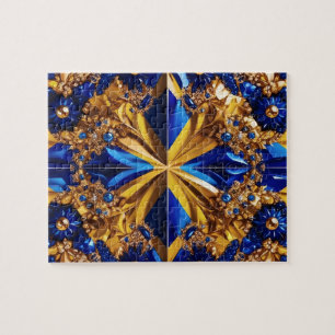 Puzzle abstract modern Design Sweden Colors