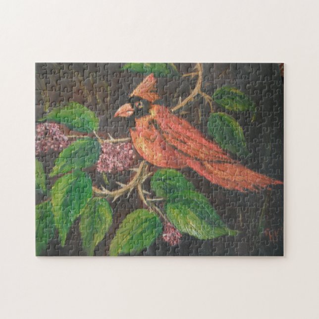 Puzzle Ann Hayes Painting Cardinal (Horizontal)
