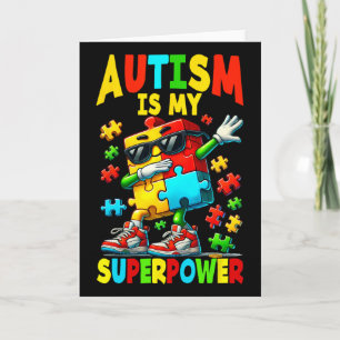 Puzzle Autism Awareness Autistic Support  Card