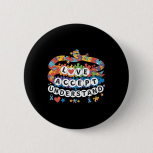 Puzzle Autism Awareness Friendship Bracelet Men Wo Button