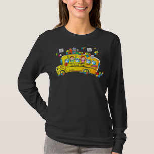 Puzzle Autism Awareness School Bus Driver Autistic T-Shirt
