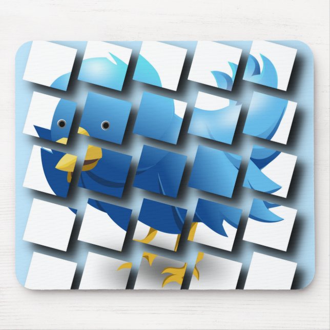 Puzzle Bird Mouse Pad (Front)